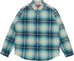 Рубашка Supreme Shadow Plaid Flannel Shirt 'Blue', синий - фото