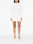 Мини-платье с украшенным карманом Self-Portrait, белый - фото 2
