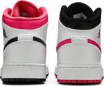 Кроссовки Air Jordan 1 Retro Mid GS Hyper Pink, розовый - фото 6