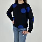 Детский свитер в горошек синий Compania Fantastica - фото