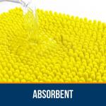 Коврик для ванной Olanly, 77х51 см, ярко-желтый - фото 3