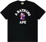Футболка BAPE Lightning College Tee 'Black/Black', черный - фото