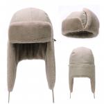 Хлопковая унисекс шапка-ушанка CAMEL, цвет хаки - фото 3