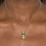 Хрома-ожерелье Swarovski, золотой - фото 8