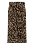 Юбка с леопардовым принтом A Paper Kid, коричневый - фото 2