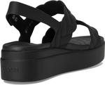 Сандалии Crocs Brooklyn Woven Low Wedge, Black Woven - фото 5