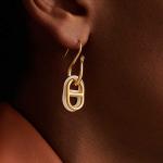 HERMES Сережки O'Maillon для женщин, серые белые - фото 3