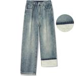 Джинсы Unisex TEN MIRO, каменная мойка серый - фото 2