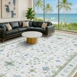 Ковёр Hazo Haus для гостиной, 305х427 см, кремовый/зелёный - фото 2