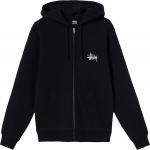 Толстовка Stussy Basic Zip Hood 'Black', черный - фото 2
