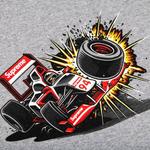 Футболка Supreme Crash, серый - фото 3