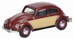 Schuco Vw Kaefer Винно-красный Бежевый 1:64 452010600 - фото