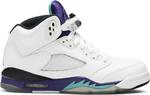 Кроссовки Air Jordan 5 Retro GS Grape 2013, белый - фото