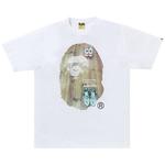 Футболка BAPE Social Distance Big Ape Head Tee 'White', белый - фото 2