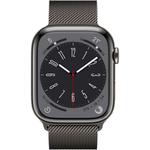 Умные часы Apple Watch Series 8 (GPS+ Cellular), 41 мм, Graphite Stainless Steel Case/Graphite Milanese Loop - One Size - фото 3