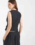 Жилет в тонкую полоску с завязками по бокам COLLUSION - фото 4
