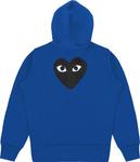 Худи Comme des Garçons PLAY Zip Up Hoodie 'Blue', синий - фото 3