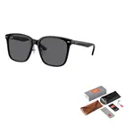 RayBan Солнцезащитные очки Ray Ban квадратной формы, Black/Gray - фото