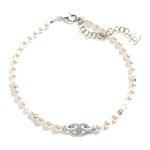 CHANEL 25S металлическое ожерелье женское белые - фото 6