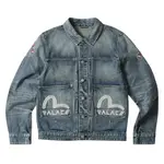Джинсовая куртка Palace x Evisu Type One Denim, голубой - фото 2