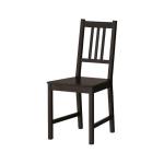 Стул Ikea Stefan, коричнево-черный - фото