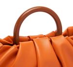 Клатч со сборками Verdusa Dumpling, оранжевый/коричневый - фото 6