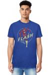 DC Comics Flash Flash Comics Adult Heather Tee / Футболка Gildan, синий - фото 3