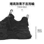 Массивные кроссовки женские черные CAMEIDO, утепленные черным флисом - фото 7