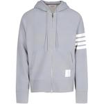 Худи с четырьмя молниями THOM BROWNE, серый - фото