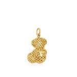 Подвеска Tous Medium Texturized Bold Bear, золото - фото 3