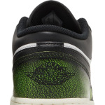 Кроссовки Air Jordan 1 Low SE GS Wear-Away - Electric Green, белый - фото 7