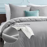 Комплект постельного белья Bedsure, 3 предмета, 220х240/80x80 см, серый - фото 3