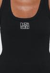 Топ Ksubi STACKED ORIGIN TANK, Black - фото 7