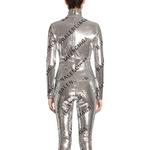 Футболка женская серебряная Balenciaga - фото 4