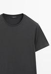 Футболка Massimo Dutti SHORT SLEEVE, Black - фото 6