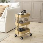 Тележка IKEA, 28x38x61 см, цвет beige-yellow - фото 3