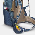 Рюкзак туристический мужской 50+10 л Forclaz MT900 UL, серо-синий - фото 11