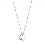 Подвеска Tiffany & Co. The Return to Tiffany Pink Double Heart Tag, серебро - фото 2