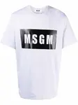 Футболка с логотипом MSGM, серый - фото