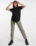 Черная футболка с круглым вырезом из смесового хлопка ASOS DESIGN Maternity - BLACK - фото 5
