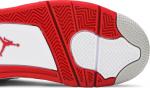 Кроссовки Air Jordan 4 Retro OG GS Fire Red 2020, белый - фото 5