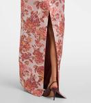 Платье Robin в цветочном жаккарде Markarian, Pink - фото 6