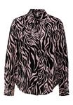 Блуза QS MIT ALL-OVER-PRINT, Schwarz/Mottled Black - фото 4