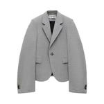 Блейзер Loewe Single-Breasted Tailored Blazer 'Light Grey' - фото