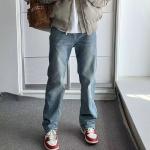 Джинсы унисекс 24h7, желтый синий rusty dye - фото 10