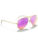 Поляризованные солнцезащитные очки, rb3025 aviator mirror Ray-Ban, мульти - фото 4