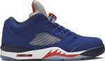 Кроссовки Air Jordan 5 Retro Low Knicks, синий - фото