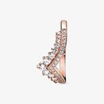 Кольцо Pandora Timeless Princess Wishbone, розовое золото - фото 3