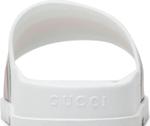 Сандалии Gucci Web Slide White, белый - фото 8
