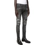 Потертые узкие джинсы BALMAIN, черные - фото 5